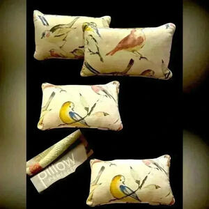 Pillow Perfect Accent Pillows Set of 2 With Bird and Floral Print Made in USA